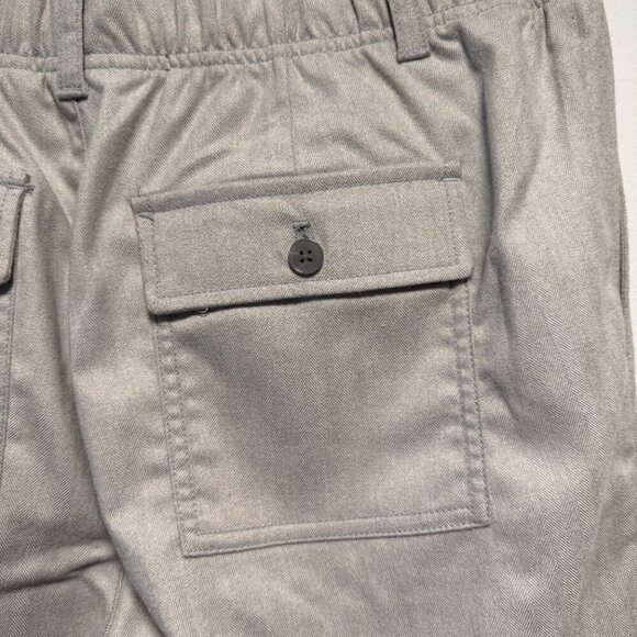 GAP Grey Pull on Ankle Pleated Trouser 10 - Picture 8 of 16